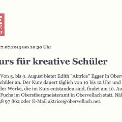 2013 Kleine Zeitung Kinderkurs