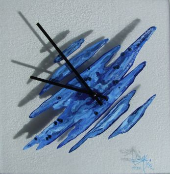 Uhr-blau